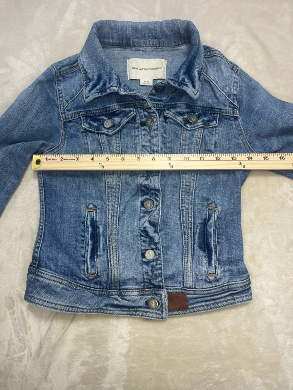 Anthropologie Pilcro and the Letterpress Light Blue Denim Jacket Women’s XS - Picture 6 of 8